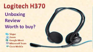 Headset Logitech H370  Online Teaching  Meeting [upl. by Belita]