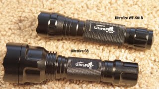 ULTRAFIRE C8 WF501B XML XML T6 BEST TACTICAL STROBE FLASHLIGHT [upl. by Ardnama]