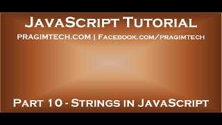 Strings in JavaScript [upl. by Akeret]