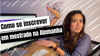 Como fazer mestrado na Alemanha  Simples e fÃ¡cil [upl. by Sanalda]