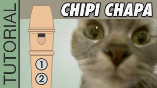 Chipi Chipi Chapa Chapa  Recorder Flute Tutorial MEME Song [upl. by Knutson]