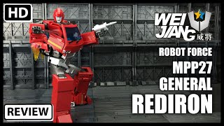 Wei Jiang MPP27 General REDIRON KO Oversize Transformers Masterpiece Ironhide [upl. by Pachton]