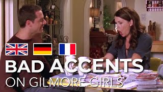 Characters Doing Bad Accents on Gilmore Girls [upl. by Ilatan222]