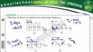 courant alternatif exercice 1 corrigé 2eme sciences et info [upl. by Fadil498]