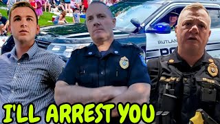 CRAZY COP TRIES TO ARREST ME amp GETS OWNED [upl. by Niveb]