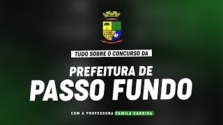 CONCURSO PREFEITURA DE PASSO FUNDORS  PLANEJAMENTO DE ESTUDOS [upl. by Nielson]