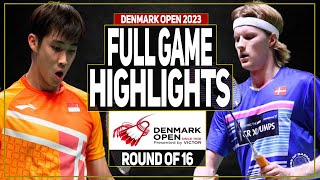 Loh Kean Yew vs Anders Antonsen Denmark Open 2023  R16 [upl. by Harim]