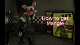 HOW TO GET THE NEW MANGLE SKIN IN FMR fredbear fnaf fyp viral mangle badge [upl. by Ahsan]