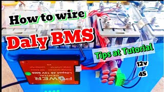 Daly BMS 4S 12v Wiring Tutorial And Tips [upl. by Clardy136]