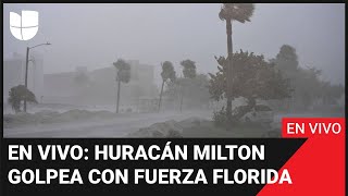 Huracán Milton EN VIVO el ciclón golpea con furia y avanza hacia el interior tras tocar tierra [upl. by Amalbergas]