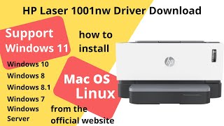 HP Neverstop Laser 1001nw Download and Setup Windows 11 Windows 10 Mac 13 Mac 12 [upl. by Kassaraba]