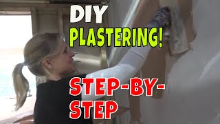 🔨 DIY Plastering Adventure My First Attempt and Beginners Guide 🔨 [upl. by Hellman]