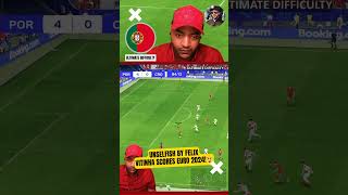 UNSELFISH BY FELIX VITINHA SCORES EURO 2024😲 shorts fc24 fifa [upl. by Yleen]