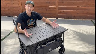 Collapsible Wagon that includes table top Whitsunday is great for picnics camping beach amp more [upl. by Alaik]