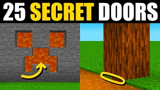 Minecraft  25 Secret Doors [upl. by Fairweather935]