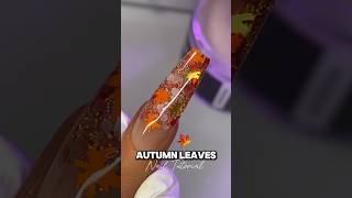 Autumn Nail Art 🍁🍂 nails nailart naildesign nailsnailsnails autumnnails [upl. by Dareece583]