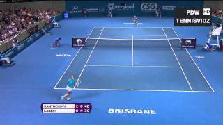 Kanepi vs Hantuchova Brisbane 2012 Highlights [upl. by Brett]