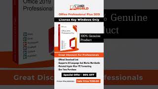 Office Professional Plus 2019 License Key Windows Only professional office2019 windows [upl. by Airalav776]