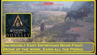 Assassins Creed Odyssey  Easy Erymanthian Boar Fight [upl. by Ernaline]