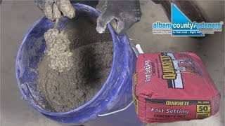 How To Mix FastSetting Concrete  DIY [upl. by Bennink]