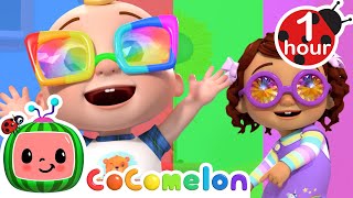 Match Rainbow Colors with JJ  Kaleidoscope Song  CoComelon Nursery Rhymes amp Kids Songs [upl. by Ahsinirt]