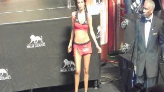 PACQUIAO VS MOSLEY TECATE GIRL [upl. by Lyrred112]