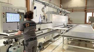 Kantenleimmaschine Edgeteq S500 von Homag [upl. by Linet]