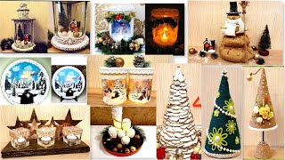 10 Christmas Decoration Ideas with Recycled materials Amazing Christmas crafts [upl. by Wisnicki853]