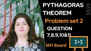 class 10Pythagoras Theoremproblem set 2q7 to 11IMP questions of Pythagoras Theorem 🔥 [upl. by Albright]