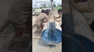 Making process concrete Pipe all size in factory 🏭 trending viralshorts [upl. by Wilow]