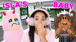 MY BEST FRIENDS BABY IS EVIL ROBLOX BROOKHAVEN RP [upl. by Neztnaj]