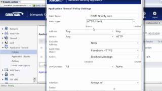 Using a SonicWALL to Bandwidth Limit Spotifycom [upl. by Airdni339]