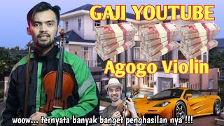 TERBARU  GAJI Agogo Violin Dari YouTube  ternyata banyak banget penghasilan nya [upl. by Yllac411]