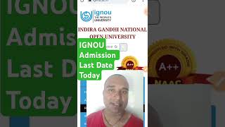 IGNOU Admission last date today IGNOU July Session 2024 Last Date ignouadmission ignou [upl. by Lewendal928]