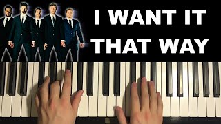 How To Play  I Want It That Way Piano Tutorial Lesson by Backstreet Boys [upl. by Anauq636]