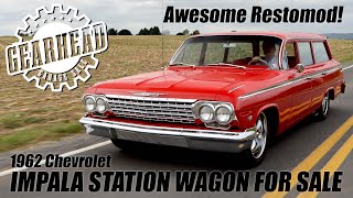 1962 Chevrolet Impala Station Wagon RESTOMOD FOR SALE [upl. by Adnawyt]