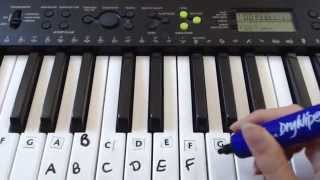 How To Label Keys On A PianoKeyboard [upl. by Sly]