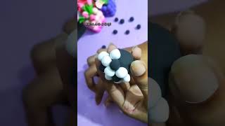 Clay Diye football⚽ Making diy art youtube youtubeshorts shorts craft vairalvideo [upl. by Willabella]