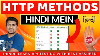 Hindi GET POST  PUT  PATCH  DELETE Request Explained  HTTP Methods  Day 4 [upl. by Novahc]