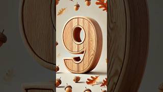 🍂🍁 Countdown Autunnale in Legno di Rovere Dieci Secondi di Magia Naturale 🍁🍂Countdown Autunno [upl. by Cathlene]