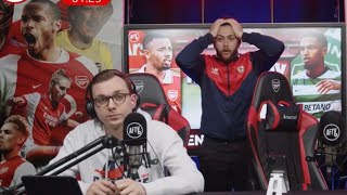 AFTV react to Goncalves HALFWAY LINE GOAL Arsenal 11 Sporting [upl. by Ayoted]