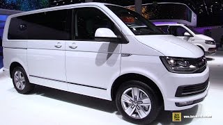 2016 Volkswagen Caravelle TDI 4Motion  Exterior and Interior Walkaround  2015 Frankfurt Motor Show [upl. by Laughry]