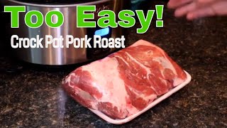 How to make Tender Pork Roast in the Crock Pot Boston Butt [upl. by Breena]