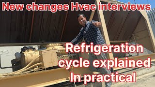 refrigeration cycle  hvac refrigeration cycle  hvac interview questions practical [upl. by Fabi]