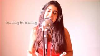 Lost Stars Cover by Luciana Zogbi Lyric Video [upl. by Ennayelhsa]