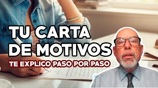 Carta de Motivos te digo cómo hacerla [upl. by Alil675]