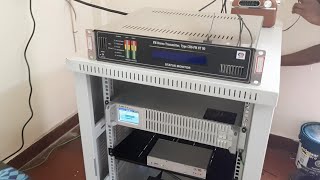 1kw 50 Version serie Fm Transmitter stereo Digital PLL install successful [upl. by Irianat]