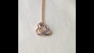 Heart Gold Necklace Three Colour 9ct [upl. by Ardnoyek]