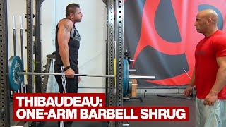 OneArm Barbell Shrug [upl. by Horn739]