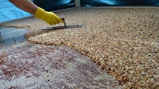 HowTo Install Epoxy Natural Stone Flooring [upl. by Akihsat]